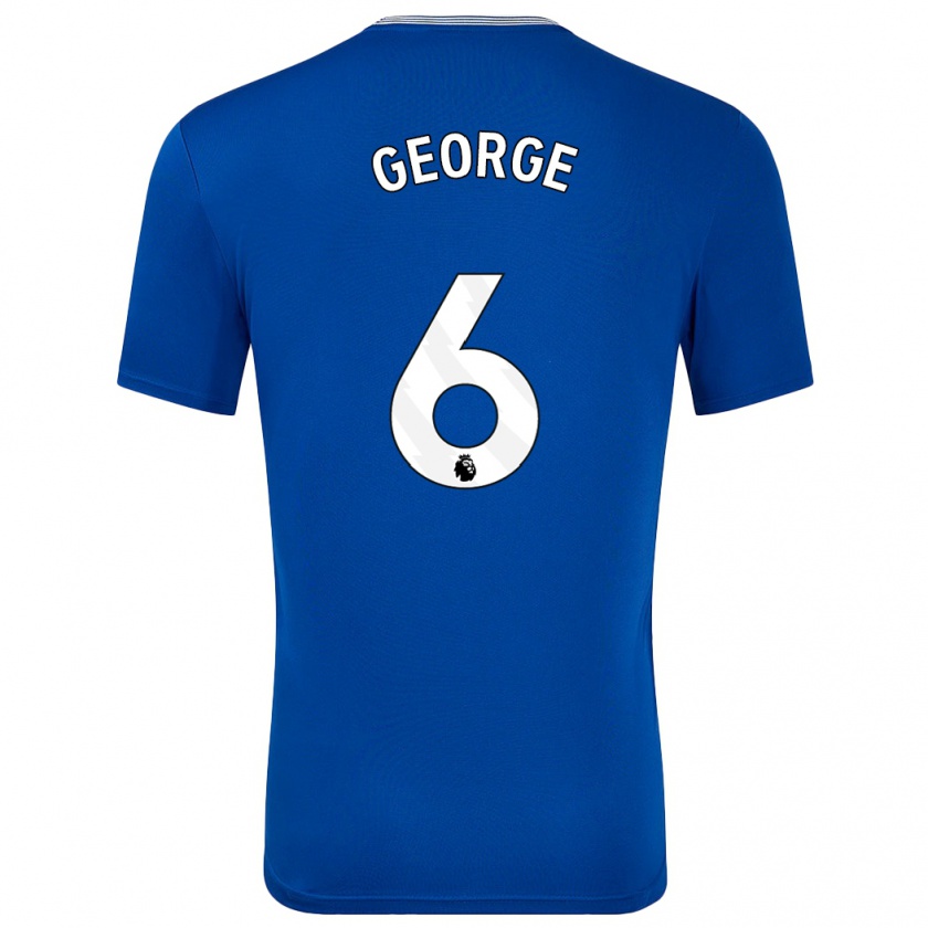 Kandiny Herren Gabrielle George #6 Blau Mit Heimtrikot Trikot 2024/25 T-Shirt Österreich