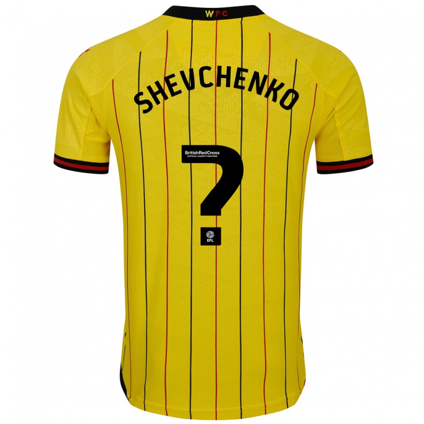 Kandiny Herren Kristian Shevchenko #0 Gelb Schwarz Heimtrikot Trikot 2024/25 T-Shirt Österreich