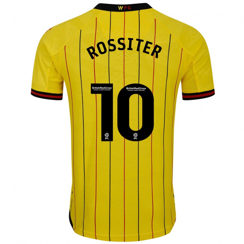 Kandiny Herren Annie Rossiter #10 Gelb Schwarz Heimtrikot Trikot 2024/25 T-Shirt Österreich