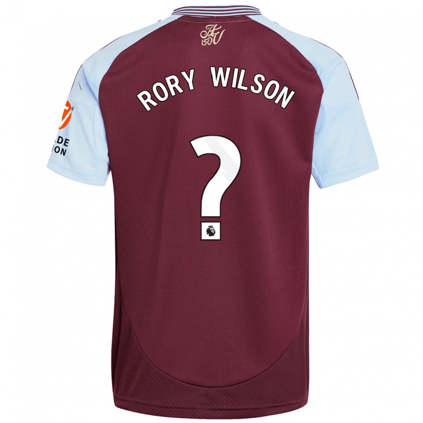 Kandiny Heren Rory Wilson #0 Bordeaux Hemelsblauw Thuisshirt Thuistenue 2024/25 T-Shirt