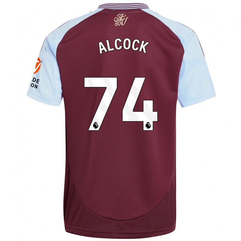 Kandiny Heren Todd Alcock #74 Bordeaux Hemelsblauw Thuisshirt Thuistenue 2024/25 T-Shirt