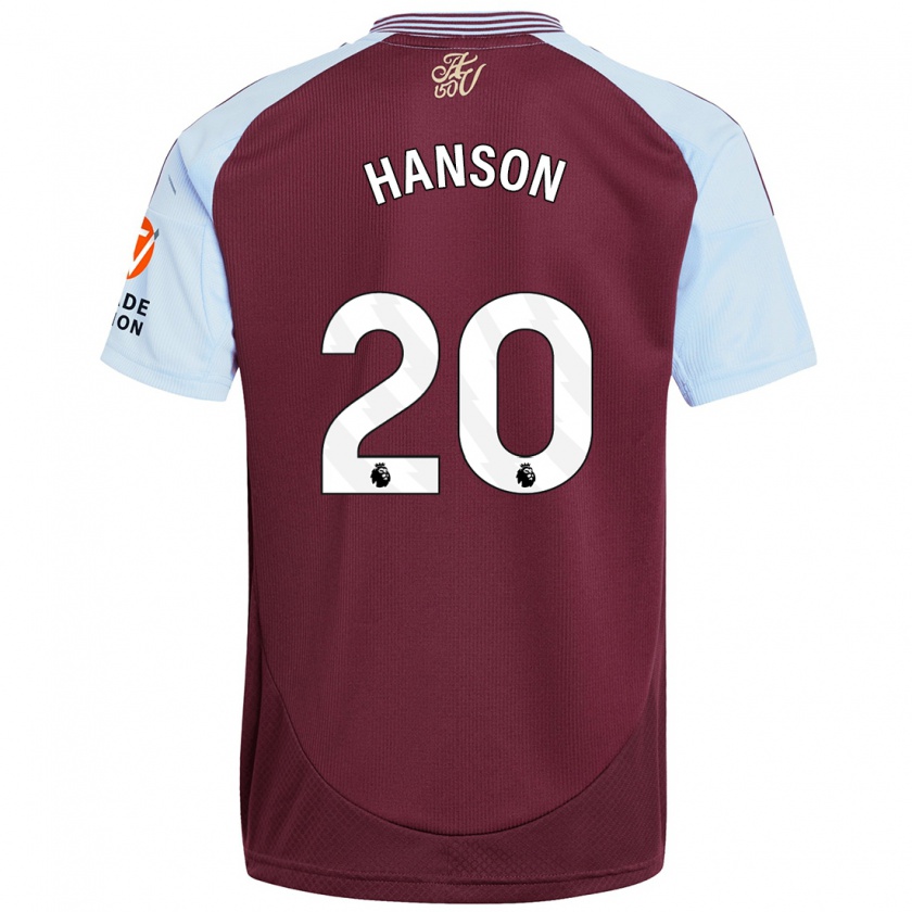 Kandiny Heren Kirsty Hanson #20 Bordeaux Hemelsblauw Thuisshirt Thuistenue 2024/25 T-Shirt België