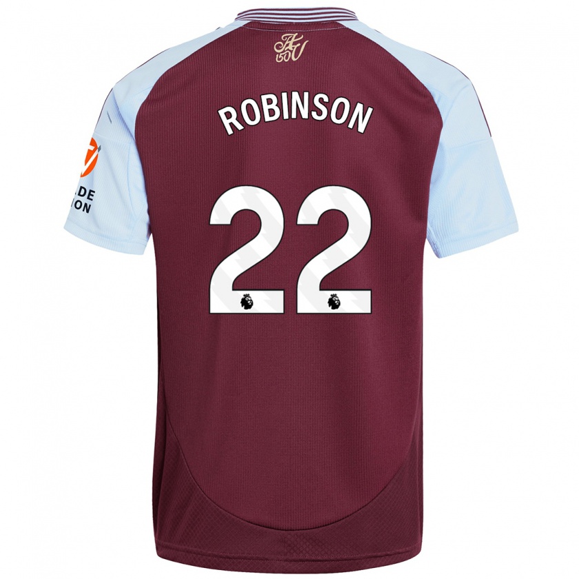 Kandiny Heren Katie Robinson #22 Bordeaux Hemelsblauw Thuisshirt Thuistenue 2024/25 T-Shirt