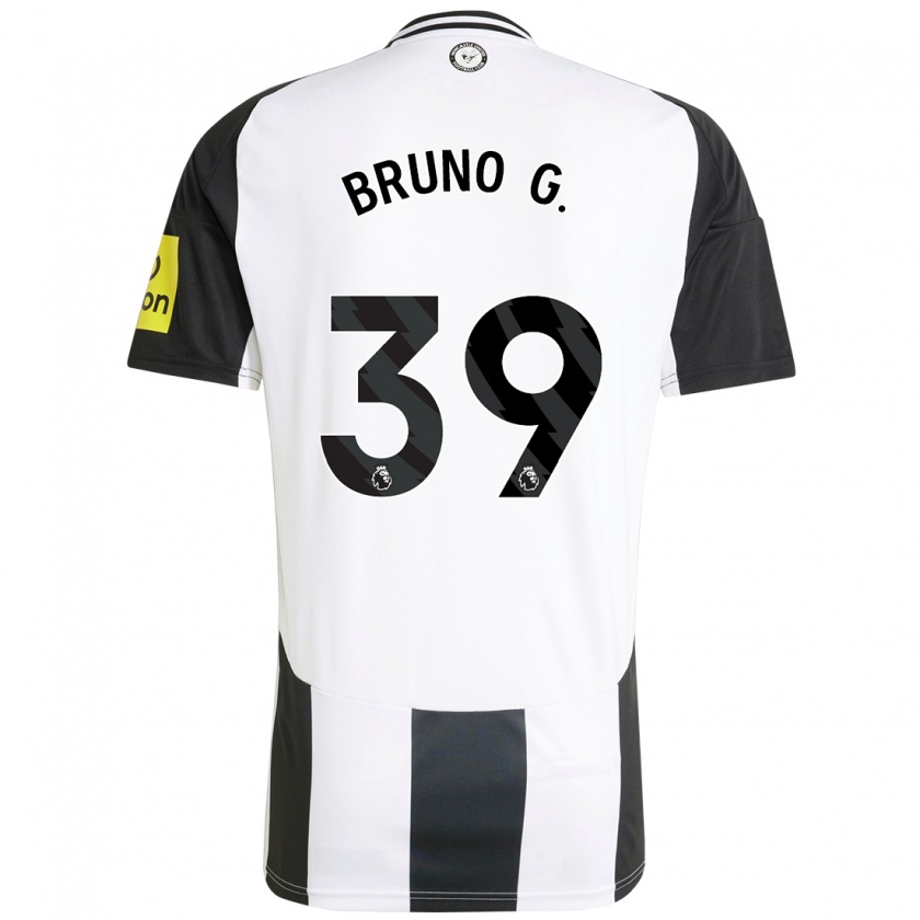 Kandiny Herren Bruno Guimarães #39 Weiß Schwarz Heimtrikot Trikot 2024/25 T-Shirt Österreich