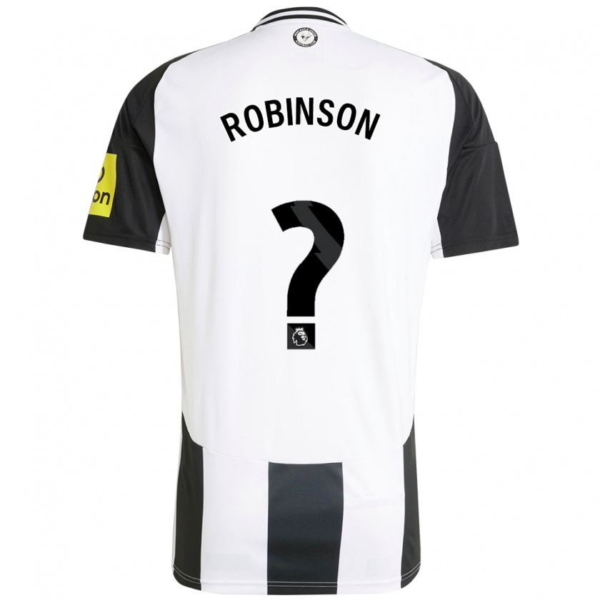 Kandiny Heren Charlie Robinson #0 Wit Zwart Thuisshirt Thuistenue 2024/25 T-Shirt België