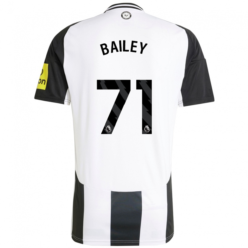 Kandiny Heren Scott Bailey #71 Wit Zwart Thuisshirt Thuistenue 2024/25 T-Shirt