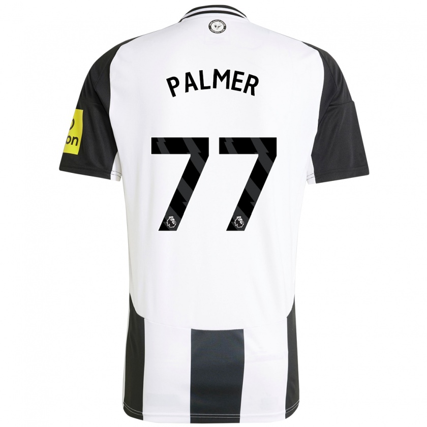 Kandiny Heren Darren Palmer #77 Wit Zwart Thuisshirt Thuistenue 2024/25 T-Shirt