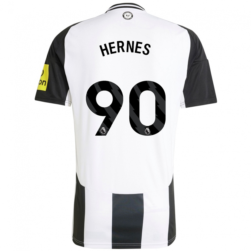 Kandiny Heren Travis Hernes #90 Wit Zwart Thuisshirt Thuistenue 2024/25 T-Shirt