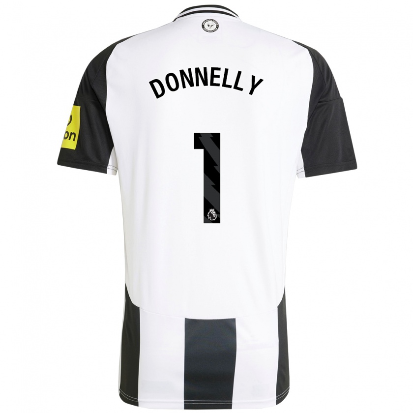 Kandiny Uomo Maglia Grace Donnelly #1 Bianco Nero Kit Gara Home 2024/25 Maglietta