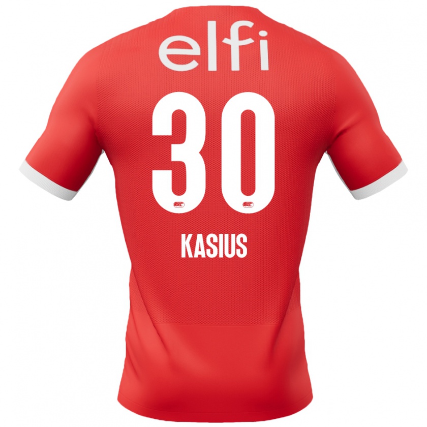 Kandiny Hombre Camiseta Denso Kasius #30 Rojo Blanco 1ª Equipación 2024/25 La Camisa México