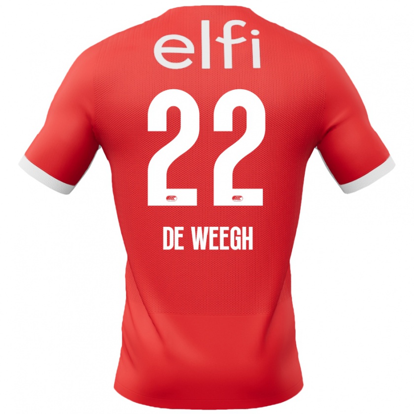 Kandiny Heren Bo Op De Weegh #22 Rood Wit Thuisshirt Thuistenue 2024/25 T-Shirt