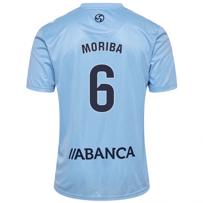 Kandiny Uomo Maglia Ilaix Moriba #6 Celeste Kit Gara Home 2024/25 Maglietta