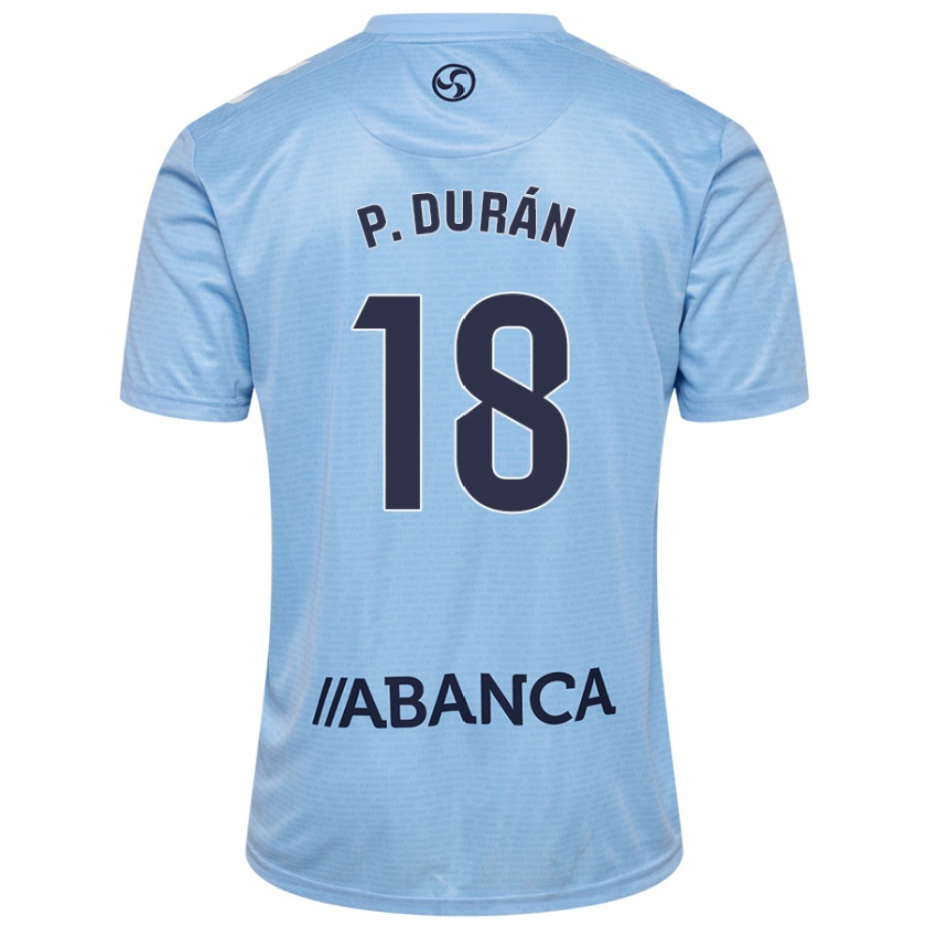 Kandiny Heren Pablo Durán #18 Hemelsblauw Thuisshirt Thuistenue 2024/25 T-Shirt België