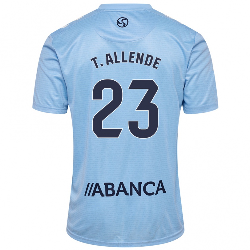 Kandiny Heren Tadeo Allende #23 Hemelsblauw Thuisshirt Thuistenue 2024/25 T-Shirt