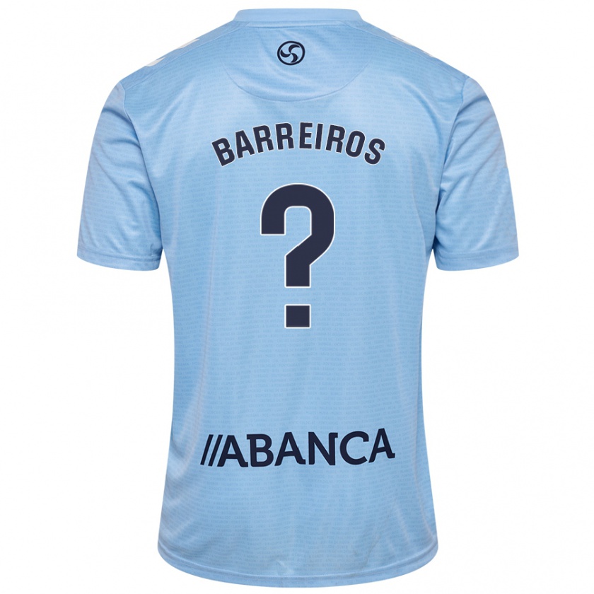 Kandiny Hombre Camiseta Iago Barreiros #0 Azul Cielo 1ª Equipación 2024/25 La Camisa