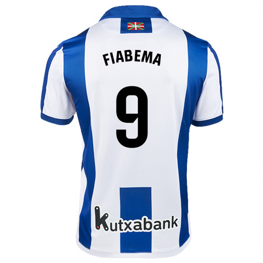 Kandiny Heren Bryan Fiabema #9 Wit Blauw Thuisshirt Thuistenue 2024/25 T-Shirt