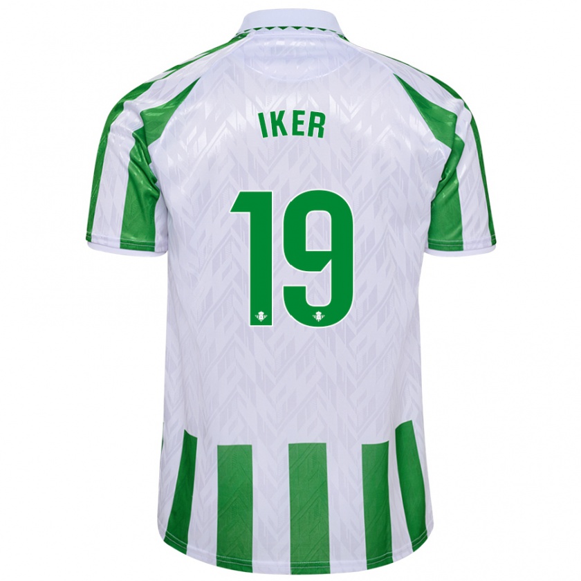 Kandiny Heren Iker Losada #19 Groen Witte Strepen Thuisshirt Thuistenue 2024/25 T-Shirt