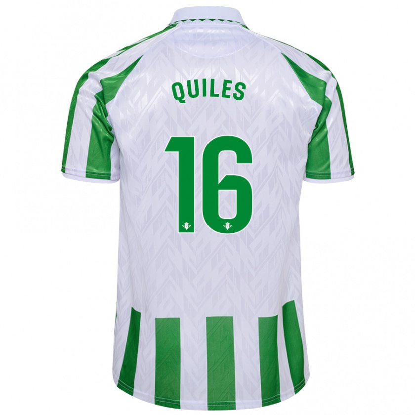 Kandiny Heren Violeta García Quiles #16 Groen Witte Strepen Thuisshirt Thuistenue 2024/25 T-Shirt