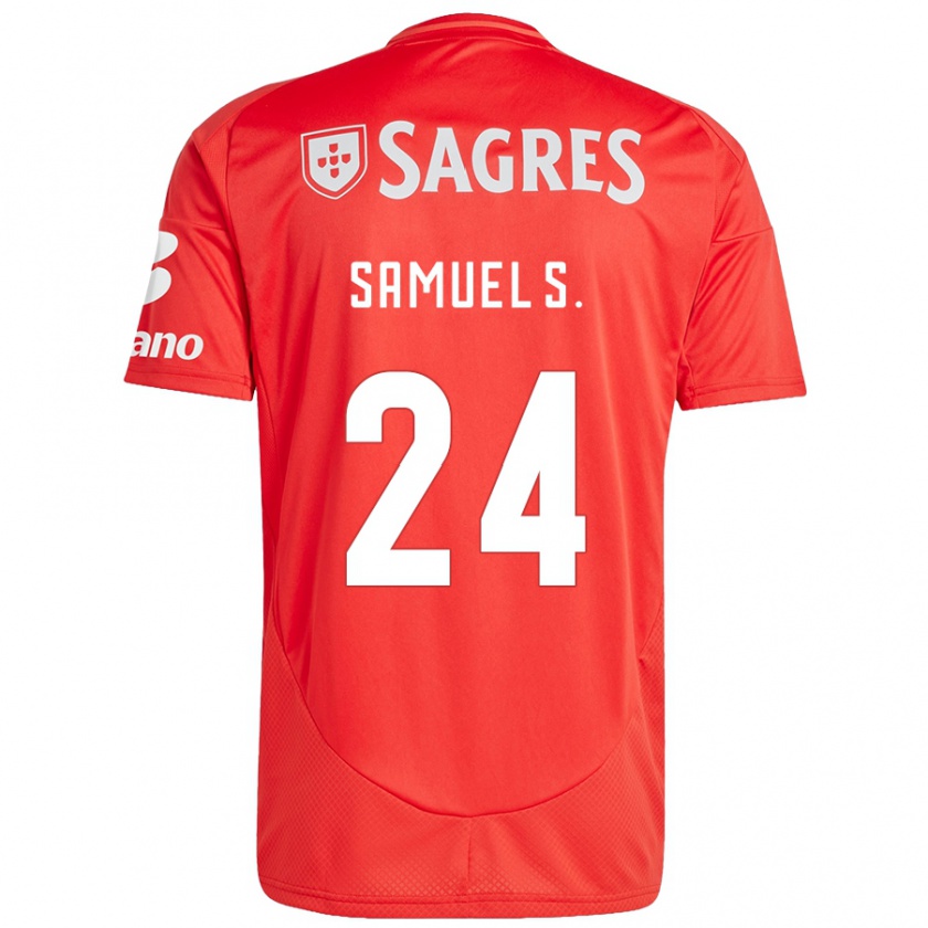 Kandiny Heren Samuel Soares #24 Rood Wit Thuisshirt Thuistenue 2024/25 T-Shirt