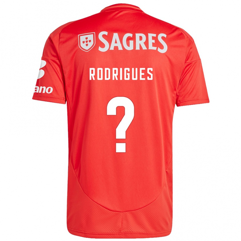 Kandiny Heren Miguel Rodrigues #0 Rood Wit Thuisshirt Thuistenue 2024/25 T-Shirt