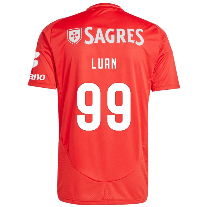 Kandiny Heren Luan #99 Rood Wit Thuisshirt Thuistenue 2024/25 T-Shirt