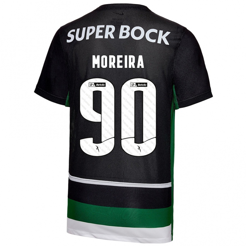 Kandiny Herren Afonso Moreira #90 Schwarz Weiß Grün Heimtrikot Trikot 2024/25 T-Shirt Österreich