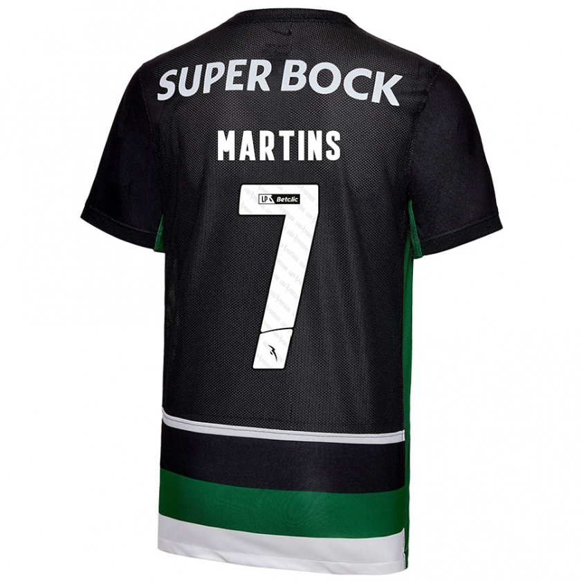 Kandiny Herren Joana Martins #7 Schwarz Weiß Grün Heimtrikot Trikot 2024/25 T-Shirt Österreich