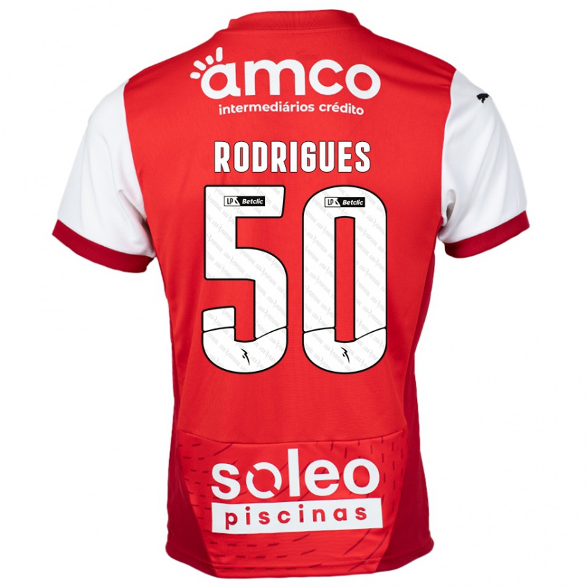 Kandiny Herren Diego Rodrigues #50 Rot Weiß Heimtrikot Trikot 2024/25 T-Shirt Österreich