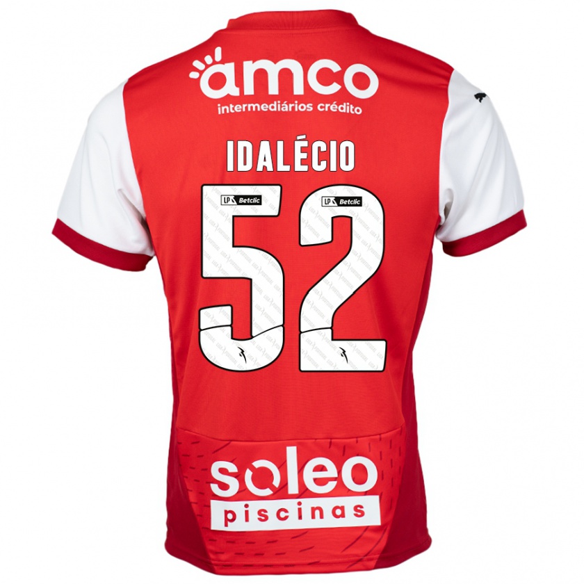 Kandiny Hombre Camiseta Idalécio #52 Rojo Blanco 1ª Equipación 2024/25 La Camisa