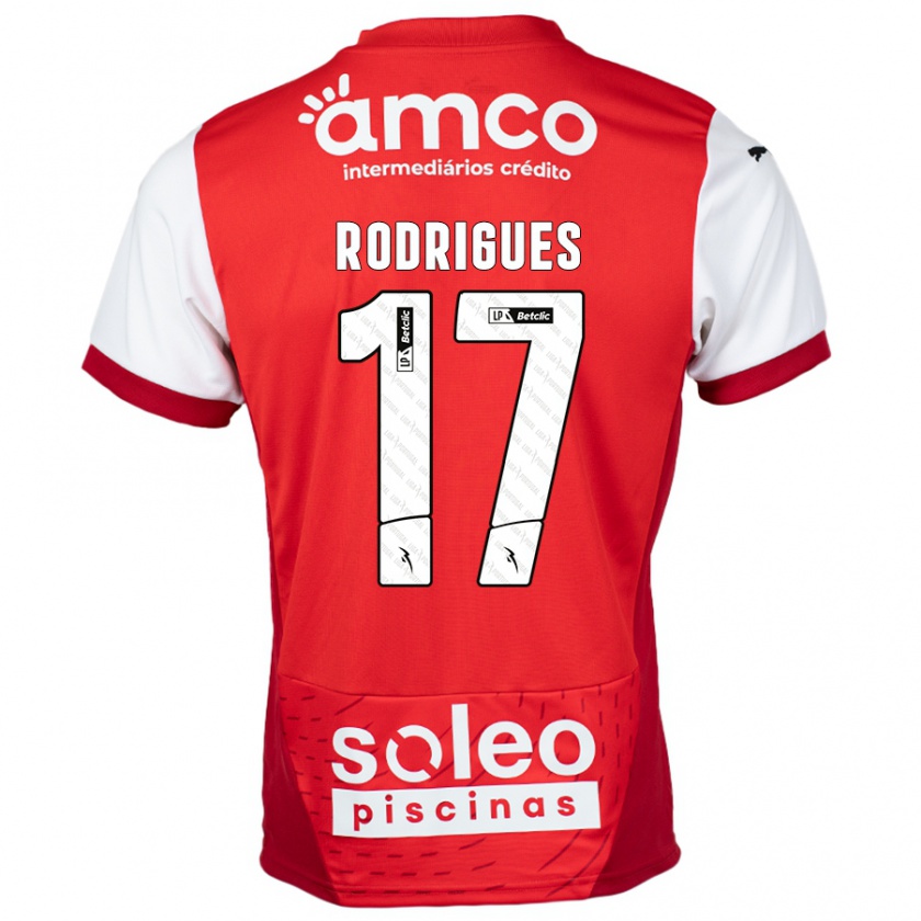 Kandiny Heren Tânia Rodrigues #17 Rood Wit Thuisshirt Thuistenue 2024/25 T-Shirt