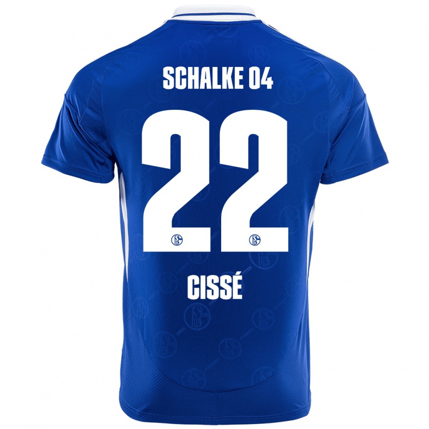 Kandiny Uomo Maglia Ibrahima Cissé #22 Blu Reale Kit Gara Home 2024/25 Maglietta