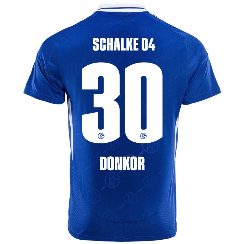 Kandiny Herren Anton Donkor #30 Königsblau Heimtrikot Trikot 2024/25 T-Shirt Österreich