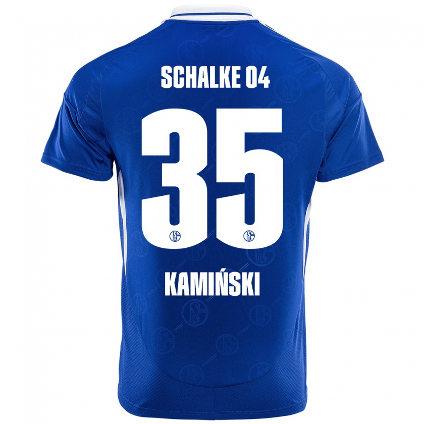 Kandiny Män Marcin Kaminski #35 Kungsblå Hemmatröja Matchtröjor 2024/25 Tröjor T-Tröja