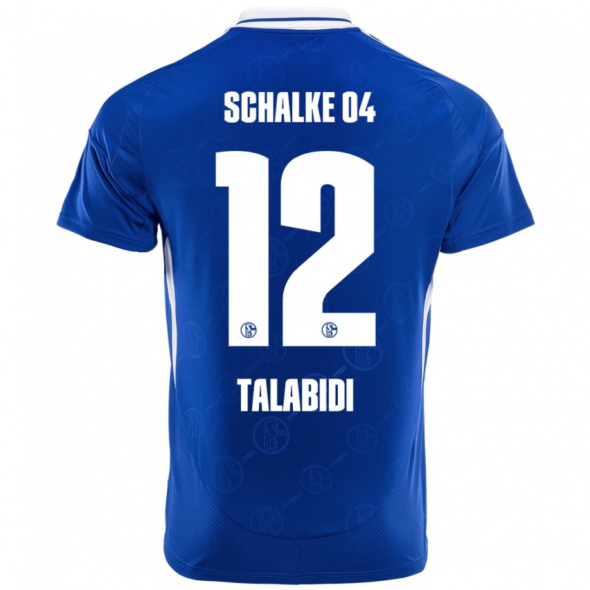 Kandiny Heren Malik Talabidi #12 Koningsblauw Thuisshirt Thuistenue 2024/25 T-Shirt