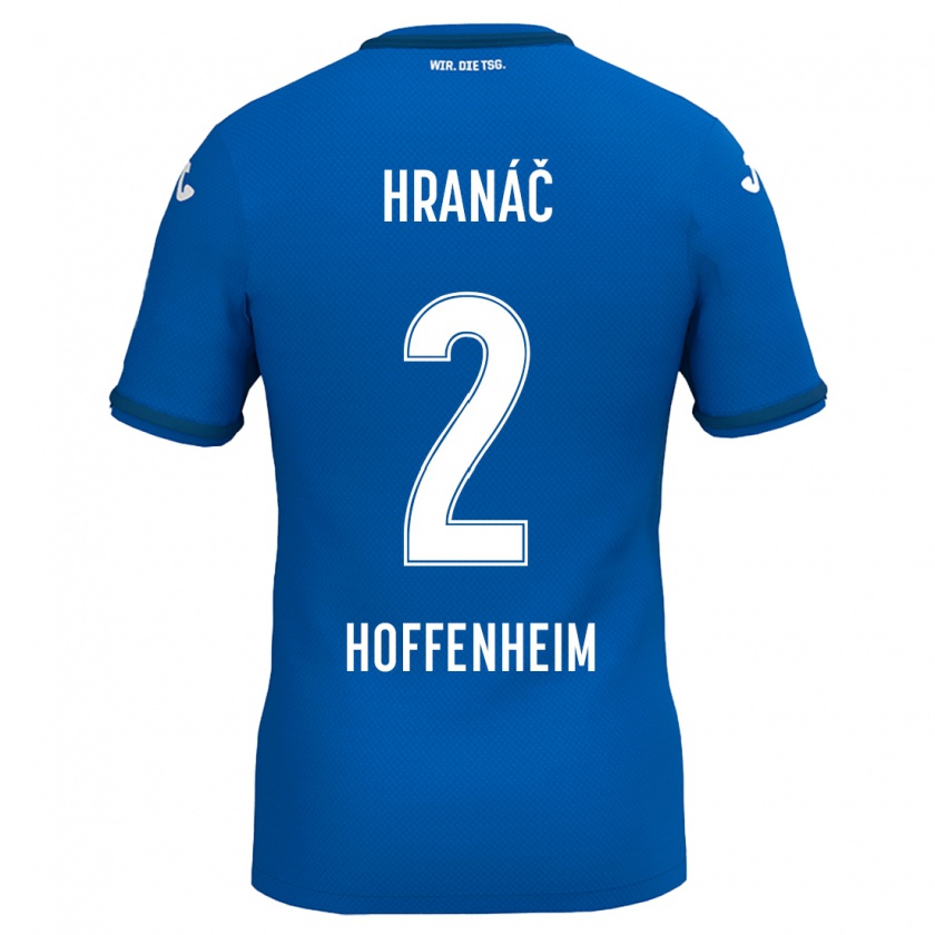 Kandiny Herren Robin Hranac #2 Königsblau Heimtrikot Trikot 2024/25 T-Shirt Österreich