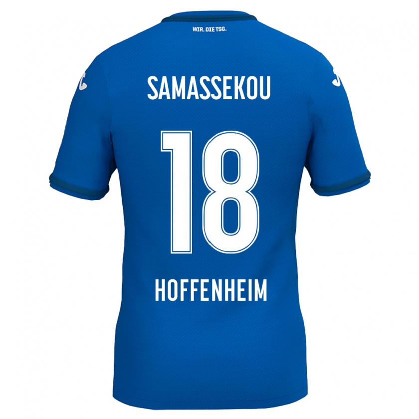 Kandiny Hombre Camiseta Diadié Samassékou #18 Azul Real 1ª Equipación 2024/25 La Camisa