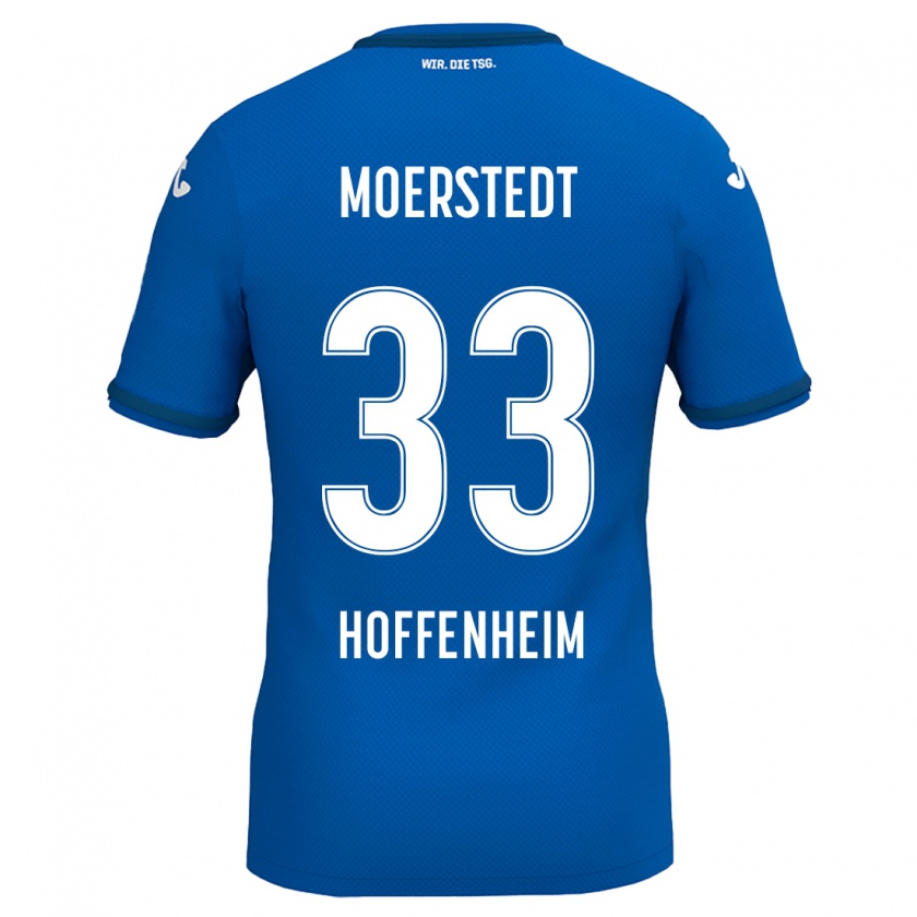 Kandiny Herren Max Moerstedt #33 Königsblau Heimtrikot Trikot 2024/25 T-Shirt Österreich