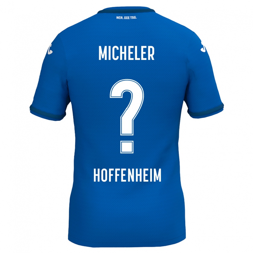 Kandiny Herren Florian Micheler #0 Königsblau Heimtrikot Trikot 2024/25 T-Shirt Österreich