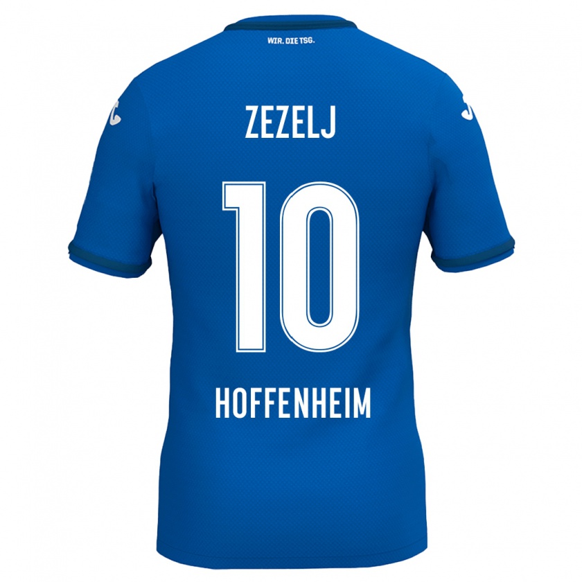 Kandiny Herren Neno Zezelj #10 Königsblau Heimtrikot Trikot 2024/25 T-Shirt Österreich