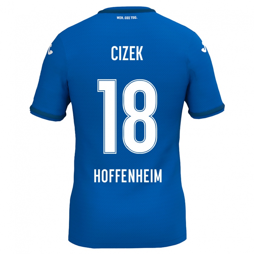 Kandiny Hombre Camiseta Krystof Cizek #18 Azul Real 1ª Equipación 2024/25 La Camisa