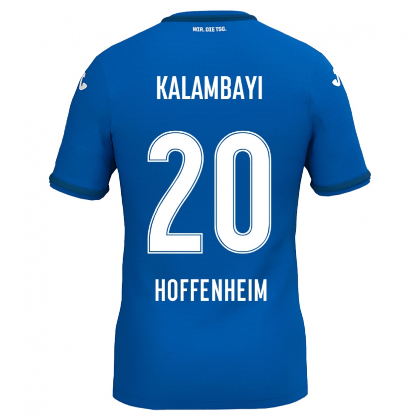 Kandiny Uomo Maglia Simon Kalambayi #20 Blu Reale Kit Gara Home 2024/25 Maglietta