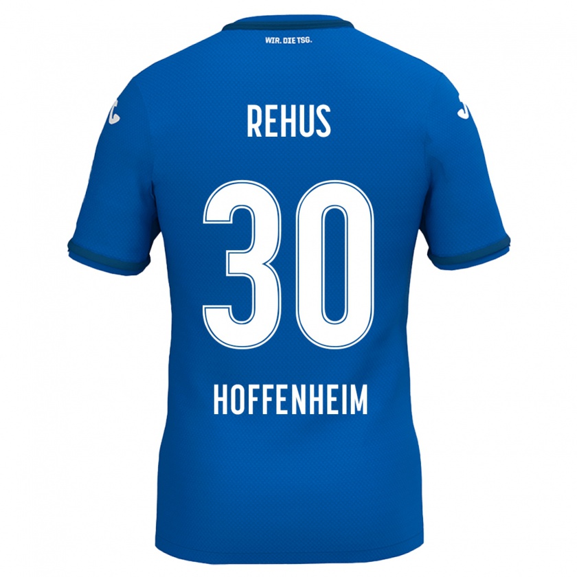 Kandiny Herren Milan Rehus #30 Königsblau Heimtrikot Trikot 2024/25 T-Shirt Österreich