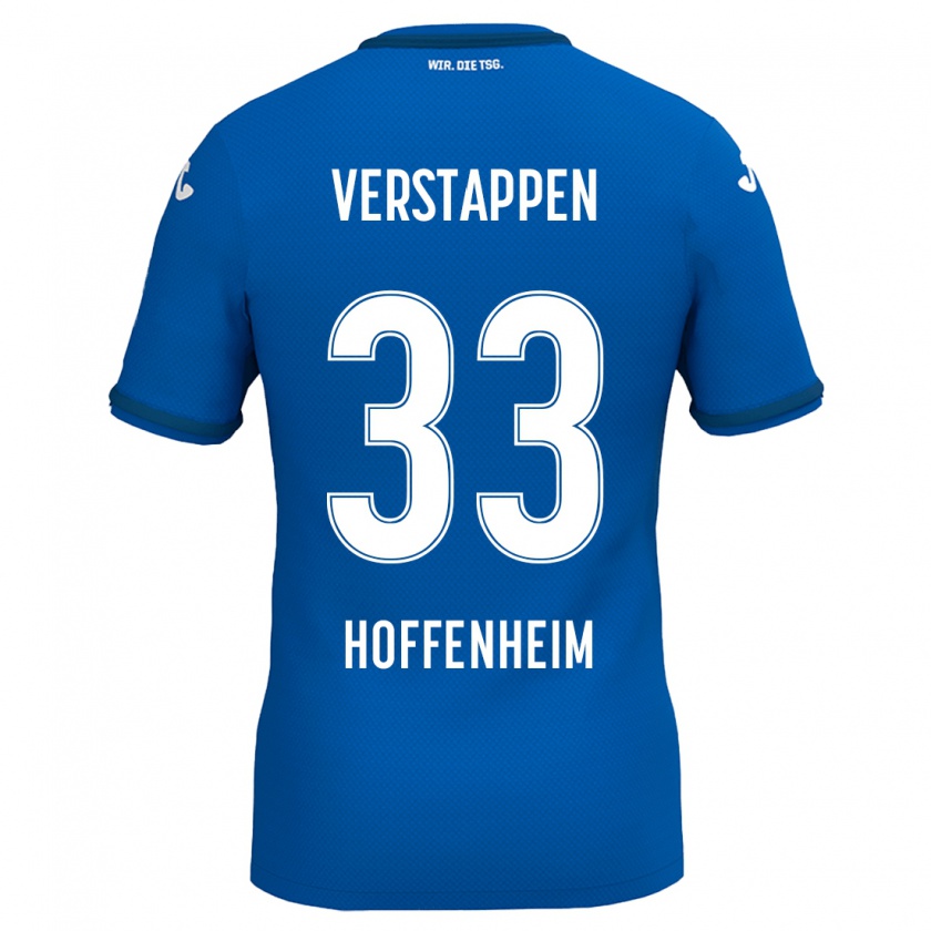 Kandiny Uomo Maglia Eric Verstappen #33 Blu Reale Kit Gara Home 2024/25 Maglietta