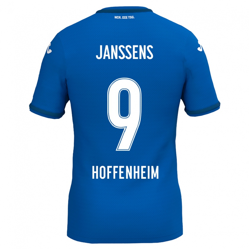 Kandiny Uomo Maglia Jill Janssens #9 Blu Reale Kit Gara Home 2024/25 Maglietta