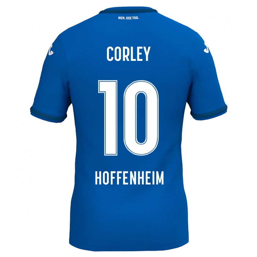 Kandiny Heren Gia Corley #10 Koningsblauw Thuisshirt Thuistenue 2024/25 T-Shirt