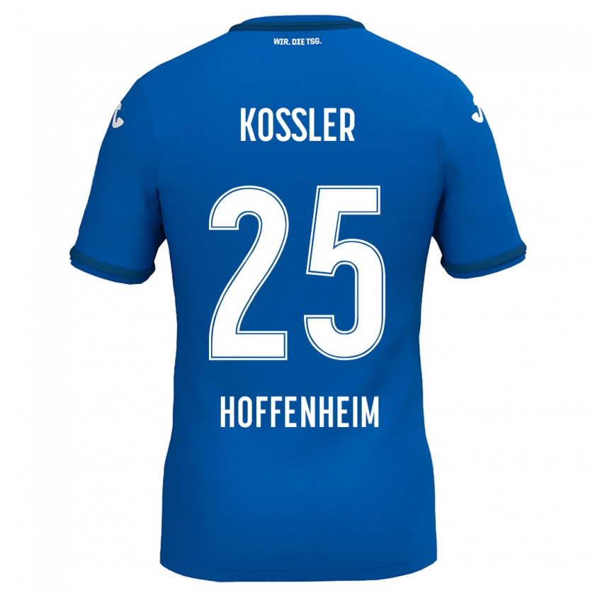 Kandiny Herren Melissa Kössler #25 Königsblau Heimtrikot Trikot 2024/25 T-Shirt Österreich