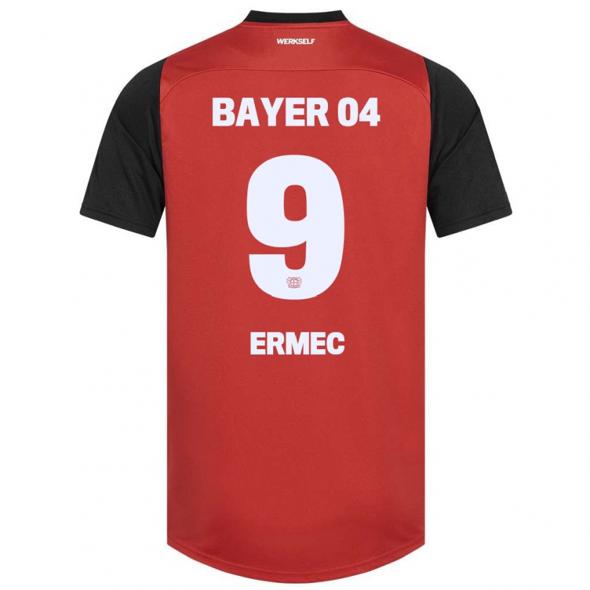 Kandiny Heren Berkan Ermec #9 Rood Zwart Thuisshirt Thuistenue 2024/25 T-Shirt