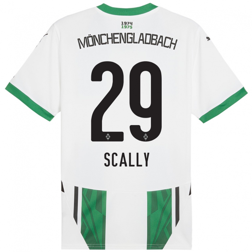 Kandiny Heren Joe Scally #29 Wit Groen Thuisshirt Thuistenue 2024/25 T-Shirt