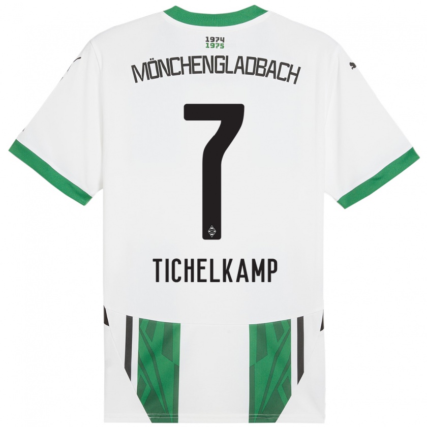 Kandiny Uomo Maglia Emily Tichelkamp #7 Bianco Verde Kit Gara Home 2024/25 Maglietta