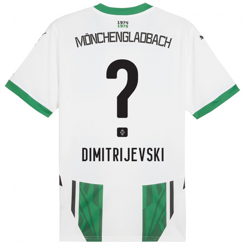 Kandiny Heren Maximilian Dimitrijevski #0 Wit Groen Thuisshirt Thuistenue 2024/25 T-Shirt